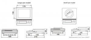 Shimadzu ELB Precision Balance dimensions